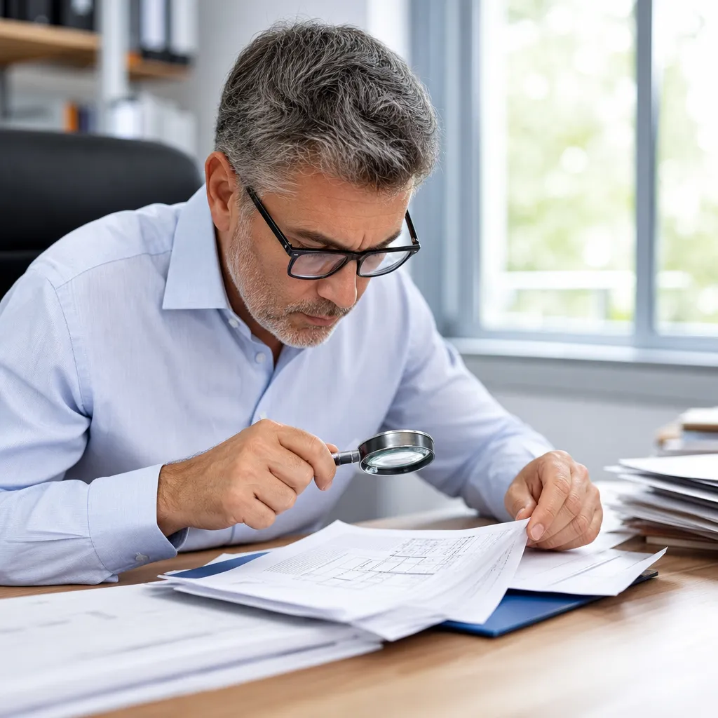 Expert analysant les documents de vente pour qualifier un vice cache immobilier dans le Val de Marne
