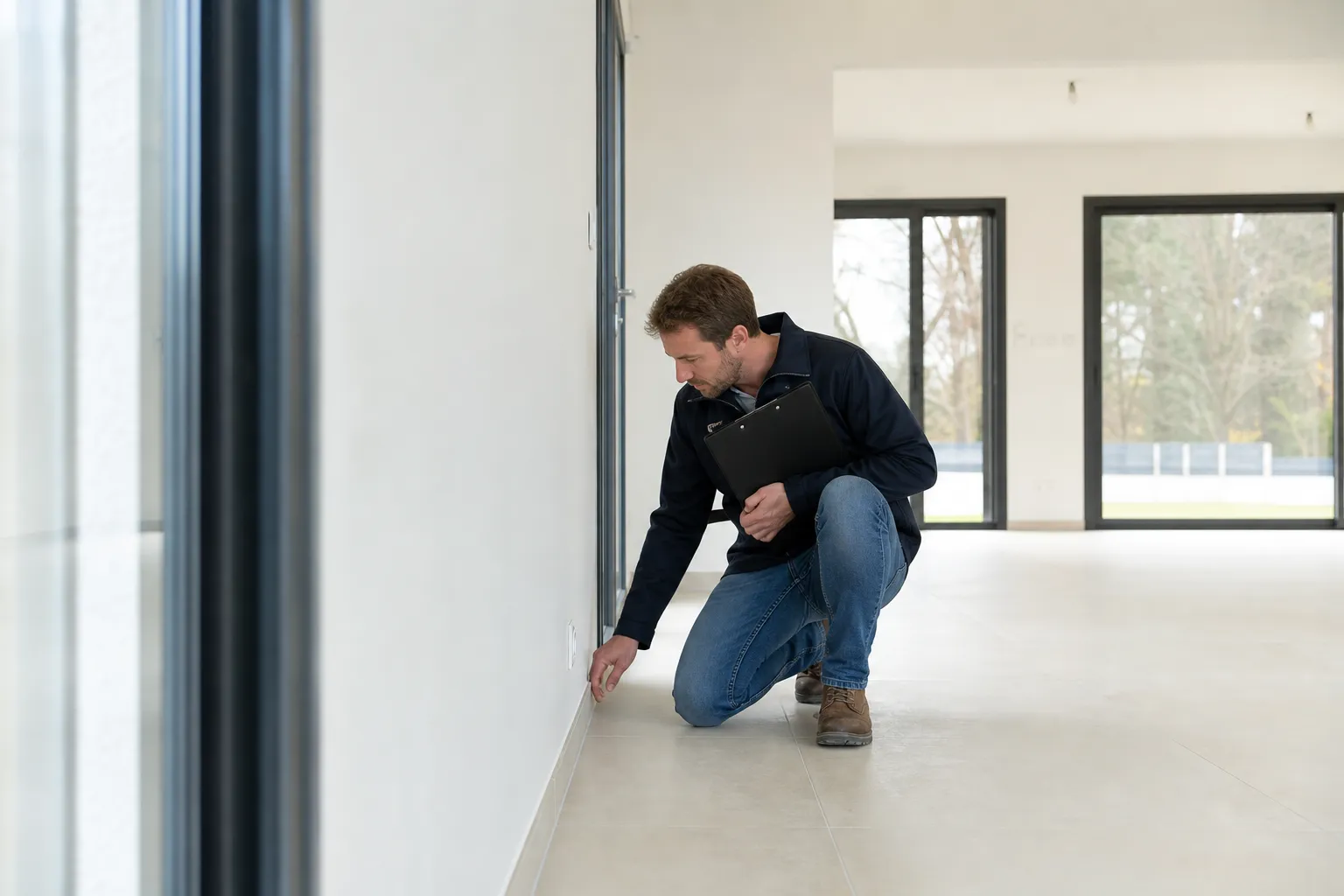 Contrôle des finitions lors d’une pré-réception CCMI dans le Val-de-Marne